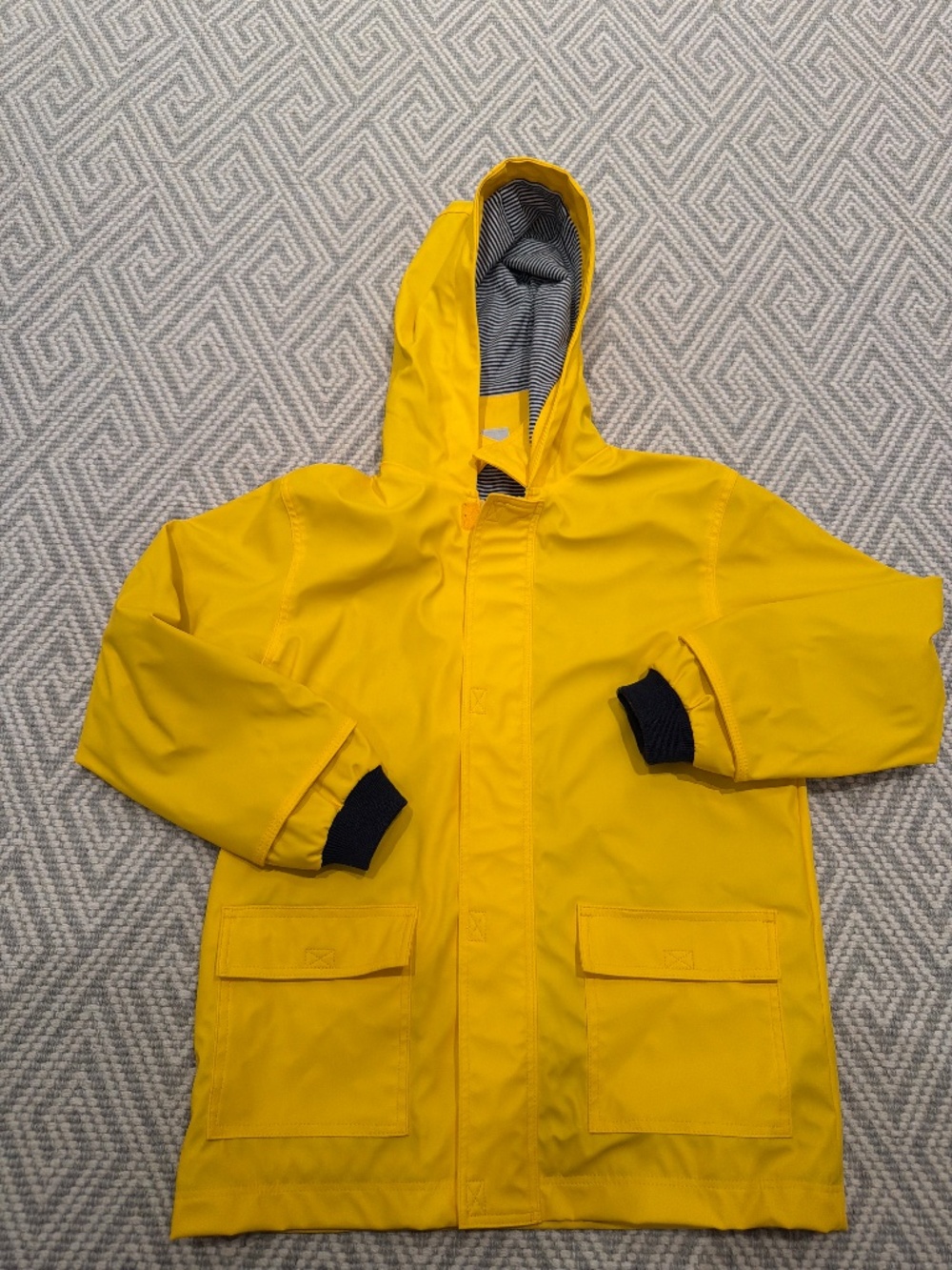 Petit Bateau classic yellow rain coat size 8